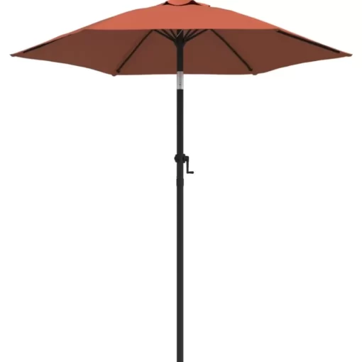 vidaXL Lawn & Garden* Parasol Terracotta 78.7"X88.2" Aluminum