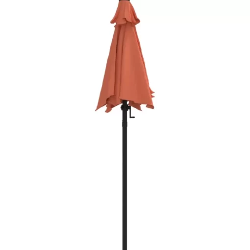 vidaXL Lawn & Garden* Parasol Terracotta 78.7"X88.2" Aluminum