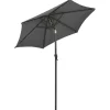 vidaXL Lawn & Garden* Parasol With Led Lights Anthracite 78.7