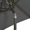 vidaXL Lawn & Garden* Parasol With Led Lights Anthracite 78.7