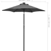 vidaXL Lawn & Garden* Parasol With Led Lights Anthracite 78.7