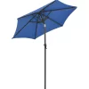 vidaXL Lawn & Garden* Parasol With Led Lights Azure Blue 78.7