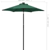 vidaXL Lawn & Garden* Parasol With Led Lights Green 78.7