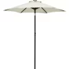 vidaXL Lawn & Garden* Parasol With Led Lights Sand 78.7