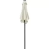 vidaXL Lawn & Garden* Parasol With Led Lights Sand 78.7