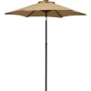 vidaXL Lawn & Garden* Parasol With Led Lights Taupe 78.7