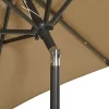 vidaXL Lawn & Garden* Parasol With Led Lights Taupe 78.7