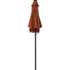 vidaXL Lawn & Garden* Parasol With Led Lights Terracotta 78.7