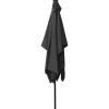 vidaXL Lawn & Garden* Parasol With Leds And Steel Pole Anthracite 6.6'X9.8'