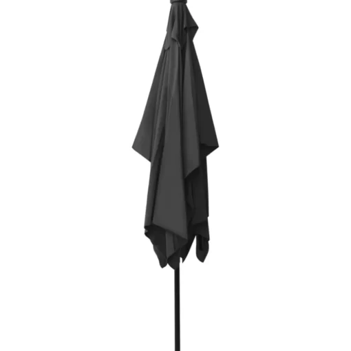 vidaXL Lawn & Garden* Parasol With Leds And Steel Pole Anthracite 6.6'X9.8'