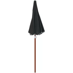 vidaXL Lawn & Garden* Parasol With Steel Pole 70.9" Anthracite