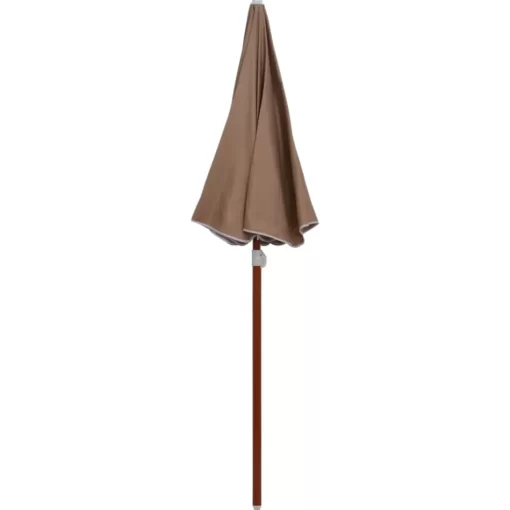 vidaXL Lawn & Garden* Parasol With Steel Pole 70.9" Taupe