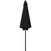 vidaXL Lawn & Garden* Parasol With Wooden Pole 118.1