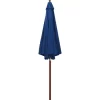 vidaXL Lawn & Garden* Parasol With Wooden Pole 118.1