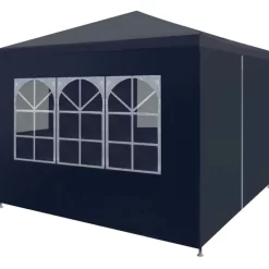 vidaXL Lawn & Garden* Party Tent 9'10"X9'10" Blue