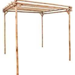 vidaXL Lawn & Garden* Pergola Bamboo 67"X67"X86.6"