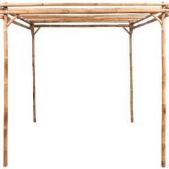 vidaXL Lawn & Garden* Pergola Bamboo 67"X67"X86.6"