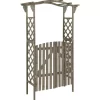 vidaXL Lawn & Garden* Pergola With Gate 45.7