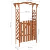 vidaXL Lawn & Garden* Pergola With Gate 45.7