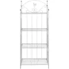 vidaXL Lawn & Garden* Plant Rack White Square