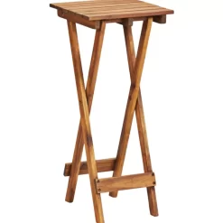 vidaXL Lawn & Garden* Plant Stand 11.8"X11.8"X26.4" Solid Acacia Wood