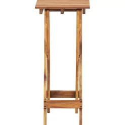 vidaXL Lawn & Garden* Plant Stand 11.8"X11.8"X26.4" Solid Acacia Wood