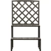 vidaXL Lawn & Garden* Plant Stand With Trellis Gray 27.6