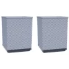 vidaXL Lawn & Garden* Planters 2 Pcs Light Gray 11.8