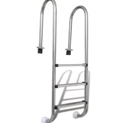 vidaXL Pool & Spa* Pool Ladder 3 Steps Stainless Steel 304 47.2"