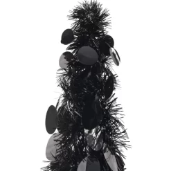 vidaXL Decor* Pop-Up Artificial Christmas Tree Black 4 Ft Pet