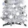 vidaXL Decor* Pop-Up Artificial Christmas Tree Silver 4 Ft Pet