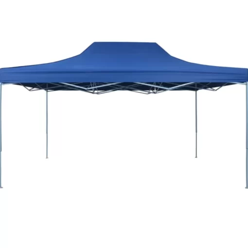 vidaXL Lawn & Garden* Professional Folding Party Tent 9.8'X13.1' Steel Blue