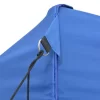 vidaXL Lawn & Garden* Professional Folding Party Tent 9.8'X13.1' Steel Blue