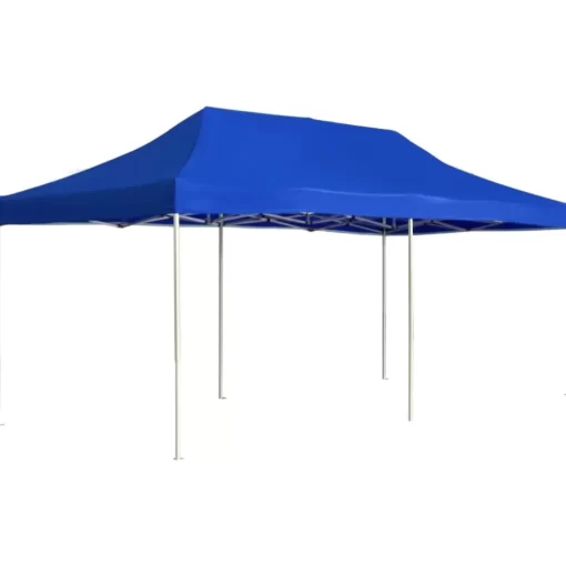 vidaXL Lawn & Garden* Professional Folding Party Tent Aluminum 19.7'X9.8' Blue