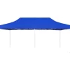 vidaXL Lawn & Garden* Professional Folding Party Tent Aluminum 19.7'X9.8' Blue