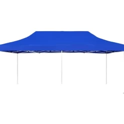 vidaXL Lawn & Garden* Professional Folding Party Tent Aluminum 19.7'X9.8' Blue