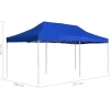 vidaXL Lawn & Garden* Professional Folding Party Tent Aluminum 19.7'X9.8' Blue