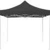 vidaXL Lawn & Garden* Professional Folding Party Tent Aluminum 9.8'X9.8' Anthracite