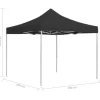 vidaXL Lawn & Garden* Professional Folding Party Tent Aluminum 9.8'X9.8' Anthracite