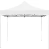 vidaXL Lawn & Garden* Professional Folding Party Tent Aluminum 9.8'X9.8' White