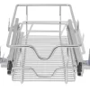 vidaXL Kitchen & Dining* Pull-Out Wire Baskets 2 Pcs Silver 11.8