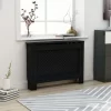 vidaXL Household Appliance Accessories* Radiator Cover Black 44.1