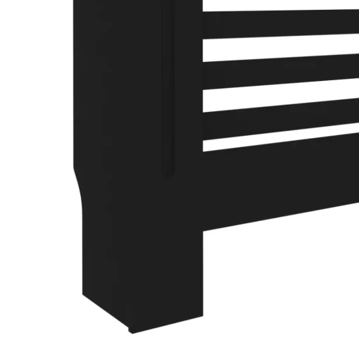 vidaXL Household Appliance Accessories* Radiator Cover Black 44.1"X7.5"X31.9" Mdf