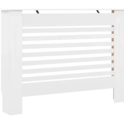 vidaXL Household Appliance Accessories* Radiator Cover White 44.1"X7.5"X32.1" Mdf