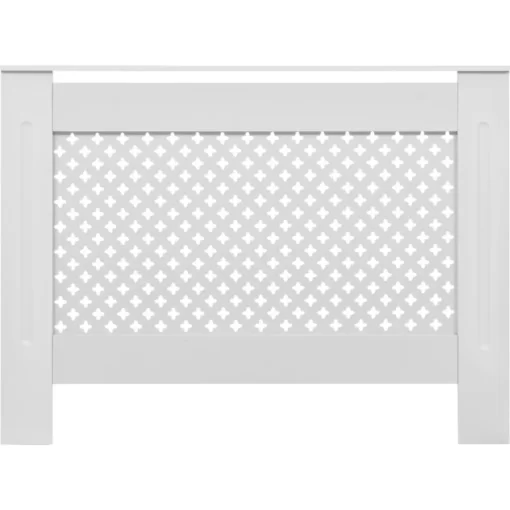 vidaXL Household Appliance Accessories* Radiator Cover White 44.1"X7.5"X32.1" Mdf