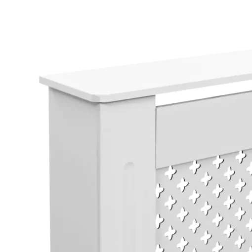 vidaXL Household Appliance Accessories* Radiator Cover White 44.1"X7.5"X32.1" Mdf