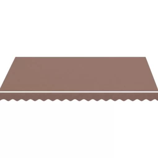 vidaXL Lawn & Garden* Replacement Fabric For Awning Brown 9.8'X8.2'