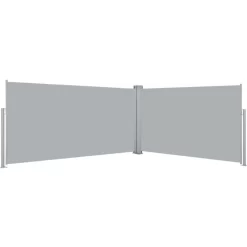 vidaXL Lawn & Garden* Retractable Side Awning 63"X236" Gray