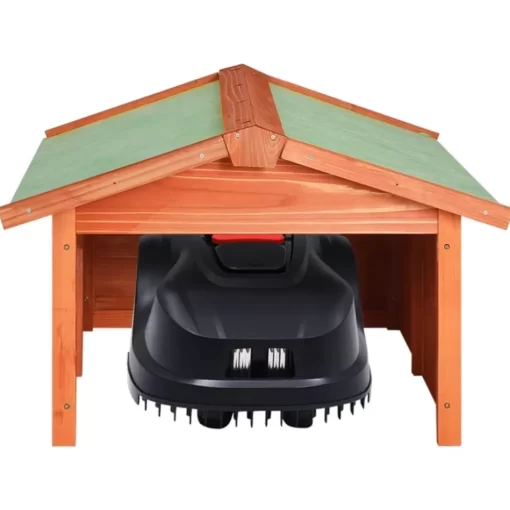 vidaXL Lawn & Garden* Robotic Lawn Mower Garage 28.3"X34.3"X19.7" Solid Firwood