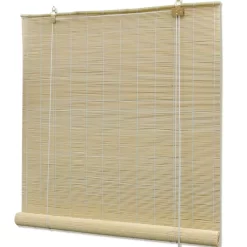 vidaXL Decor* Roller Blind Bamboo 59.1"X63" Natural